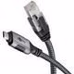 Goobay 70697, USB C, RJ-45, 1,5 m, Noir, Argent