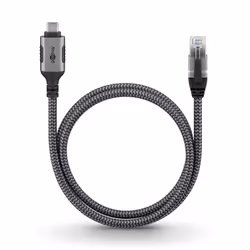 Goobay 70698 changeur de genre de câble USB C RJ-45 Noir, Argent - Vue supplémentaire 5