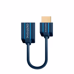 ClickTronic 70700, 0,1 m, HDMI Type A (Standard), HDMI Type A (Standard), Compatibilité 3D, 10,2 Gbit/s, Violet