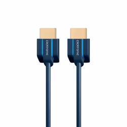 ClickTronic 70704, 2 m, HDMI Type A (Standard), HDMI Type A (Standard), 3840 x 2160 pixels, Compatibilité 3D, Bleu