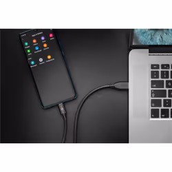 Goobay 71221 câble USB 2 m USB 3.2 Gen 1 (3.1 Gen 1) USB A USB C Noir