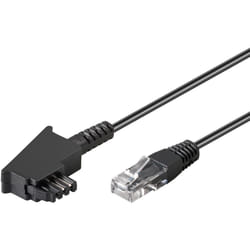 Goobay 71811 câble de téléphone 0,5 m Noir