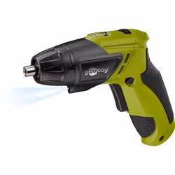 Goobay 71880, Perceuse à poignée pistolet, Sans clé, 230 tr/min, Batterie, Lithium-Ion (Li-Ion), 1,3 Ah