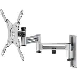 Goobay - Support tv Mural Caravane fullmotion (m), argenté, support tv de 13 à 43 pouces (33 – 109 cm), max. 15 kg, entièrement mobile : pivotant,