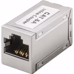 Goobay 72499, Plat, Métallique, RJ-45, RJ-45, Femelle, Femelle