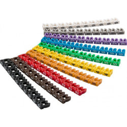 Goobay 72514 marqueur de câble Multicolore PVC 100 pièce(s)