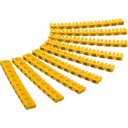 Goobay 72516, Jaune, PVC, 90 pièce(s), Noir, 2,8 - 4,6 mm², 2,8 - 4,6 mm