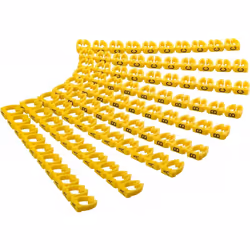 Goobay 72518, Jaune, PVC, 90 pièce(s), Noir, 5,6 - 7,4 mm², 5,6 - 7,4 mm