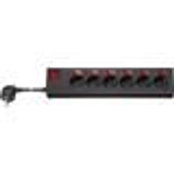 Goobay 72567 protection surtension Noir 6 sortie(s) CA 230 V 1,5 m