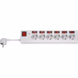 Goobay 72568, 6 sortie(s) CA, CEE, Type F, 230 V, 50 Hz, 16 A, 3500 W