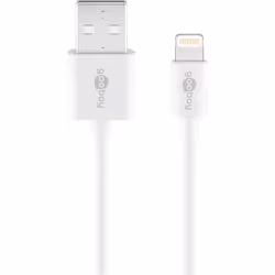 Goobay 72905, 0,5 m, Lightning, USB A, Mâle, Mâle, Blanc