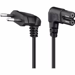 Goobay 73019, 2 m, CEE7/16, CEE7/16, H03VVH2-F, 250 V