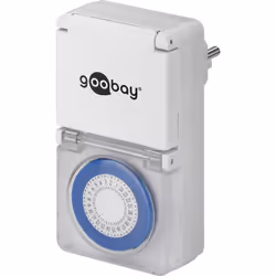 Goobay 73289, Programmateur journalier, Blanc, Analogique, 30 min, IP44, GS: TÜV Süd, WEEE