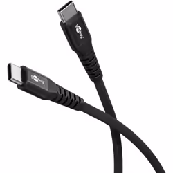 Goobay 73952, 0,5 m, USB C, USB C, USB 2.0, 0,48 Gbit/s, Noir