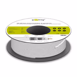 Goobay 74021 câble coaxial 100 m Non Blanc