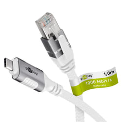 Goobay 74176 câble de réseau Blanc 2 m Cat6 F/UTP (FTP)