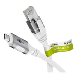 Goobay 74178 câble de réseau Blanc 5 m Cat6 F/UTP (FTP)