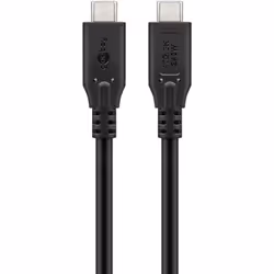 Goobay 74183, 1 m, USB C, USB C, USB4 Gen 2x2, 40 Gbit/s, Noir