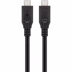 Goobay 74187, 1 m, USB C, USB C, USB4 Gen 2x2, 20 Gbit/s, Noir