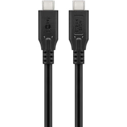 Goobay 74187 câble USB USB4 Gen 2x2 1 m USB C Noir