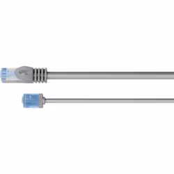 Goobay 74225 câble de réseau Gris 5 m Cat6a U/UTP (UTP)