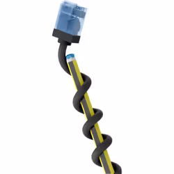 Goobay 74232, 0,5 m, Cat6a, U/UTP (UTP), RJ-45, RJ-45, Noir