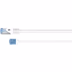 Goobay 74285 câble de réseau Blanc 0,5 m Cat6a U/UTP (UTP)