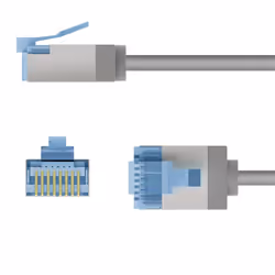Goobay 74311 câble de réseau Blanc 7,5 m Cat6a U/FTP (STP)