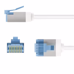Goobay 74339 câble de réseau Blanc 7,5 m Cat6a U/FTP (STP)
