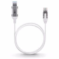 Goobay 74377 changeur de genre de câble USB 3.0 type A RJ45 Blanc - Vue supplémentaire 5