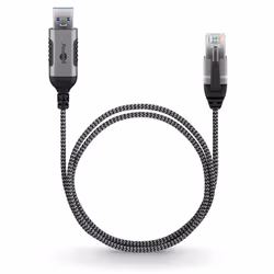 Goobay 74393 changeur de genre de câble USB 3.0 type A RJ45 Noir, Argent - Vue supplémentaire 5