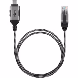 Goobay 74405 changeur de genre de câble USB 3.1 type A RJ45 Noir, Argent - Vue supplémentaire 4
