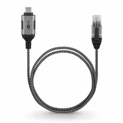 Goobay 74405 changeur de genre de câble USB 3.1 type A RJ45 Noir, Argent - Vue supplémentaire 5