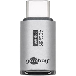 Goobay 74447 changeur de genre de câble USB-C Argent