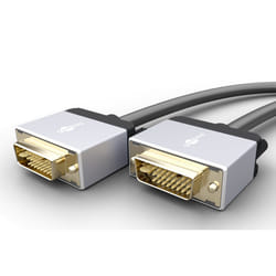 Goobay 74477 câble DVI 5 m DVI-D Argent, Noir