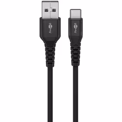 Goobay 74526 câble USB USB 2.0 1 m USB C USB A Noir