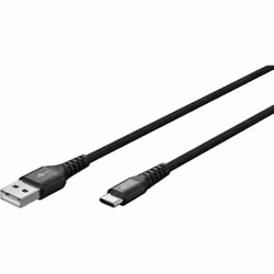 Goobay 74526 câble USB USB 2.0 1 m USB C USB A Noir