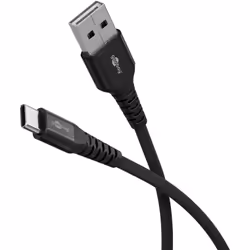 Goobay 74527, 2 m, USB C, USB A, USB 2.0, 0,48 Gbit/s, Noir