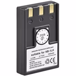 Wentronic CAM f/ NB-1LH 1000mAh Li-Ion, 1000 mAh, 3,7 V, Lithium-Ion (Li-Ion)
