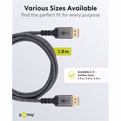 Goobay 75686 câble DisplayPort 3 m Noir - Vue supplémentaire 4