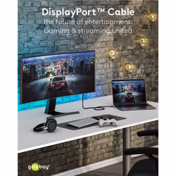 Goobay 75686 câble DisplayPort 3 m Noir - Vue supplémentaire 7