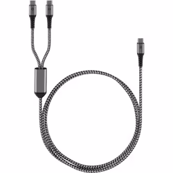 Goobay 75739, 1,5 m, USB C, 2 x USB C, 0,48 Gbit/s, Noir, Gris