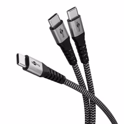 Goobay 75739 câble USB 1,5 m USB C 2 x USB C Noir, Gris - Vue supplémentaire 4