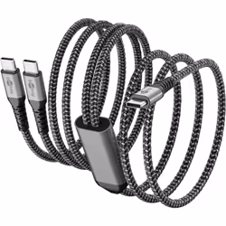 Goobay 75739 câble USB 1,5 m USB C 2 x USB C Noir, Gris - Vue supplémentaire 5