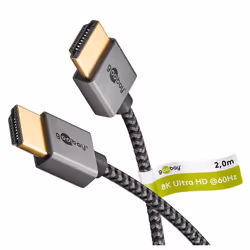 Goobay 75758 câble HDMI 2 m HDMI Type A (Standard) Gris - Vue supplémentaire 2
