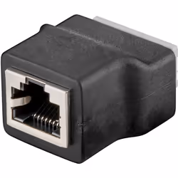 Goobay 76737, RJ-45, 8 broches, Noir