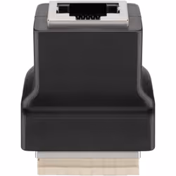 Goobay 76737 changeur de genre de câble RJ-45 8 broches Noir