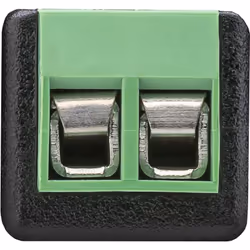 Goobay 76739 changeur de genre de câble Terminal Block 2-pin BNC Noir