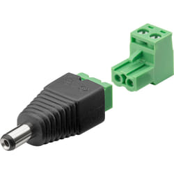 Goobay 76744 changeur de genre de câble Terminal Block 2-pin CC Noir