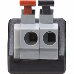 Goobay 76748 changeur de genre de câble Terminal Block 2-pin DC (5.50 x 2.10 mm) Noir